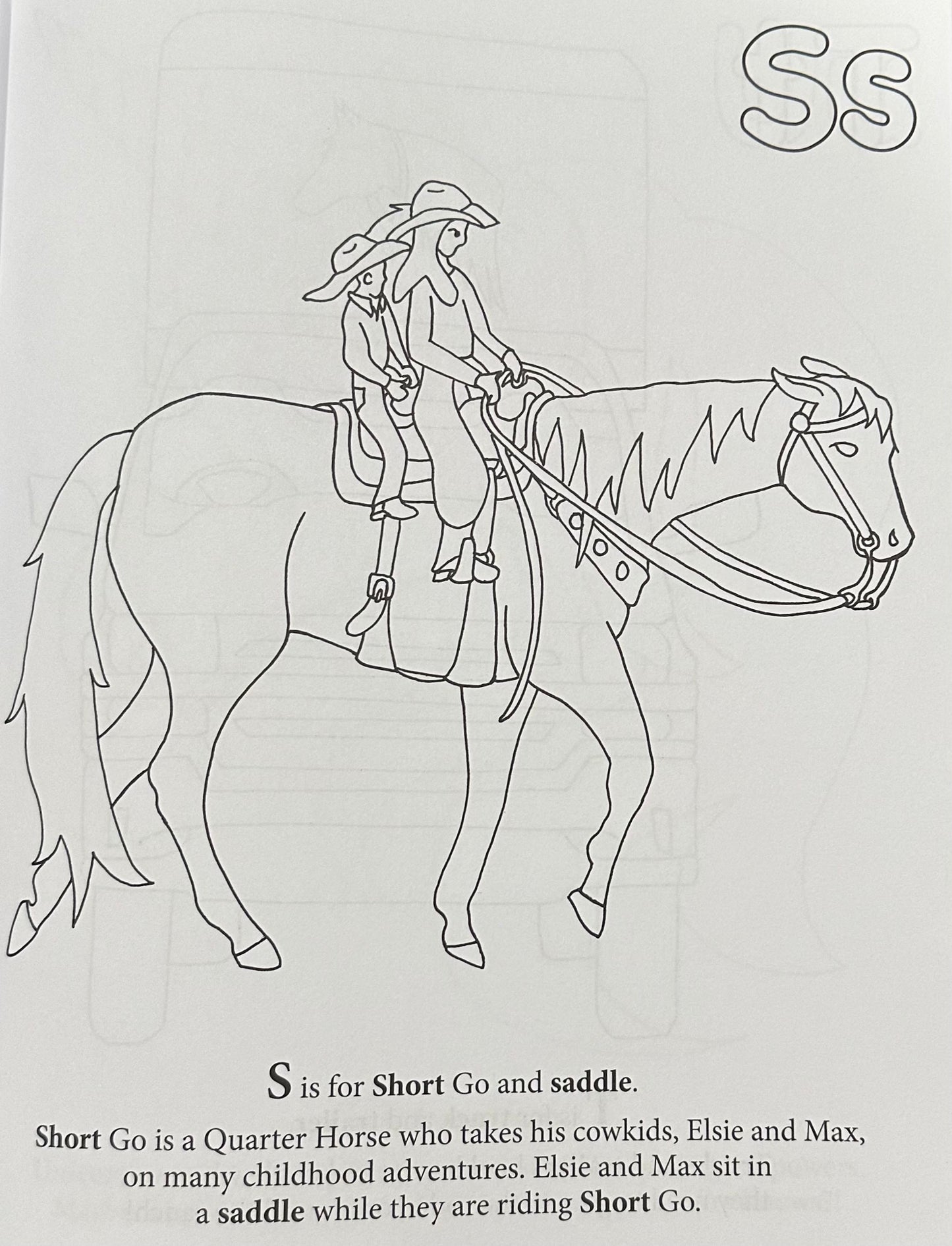 "S" is for Short Go Preschool Coloring Book