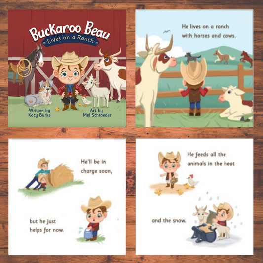Full-Color, Printable PDF of "Buckaroo Beau Lives on a Ranch"