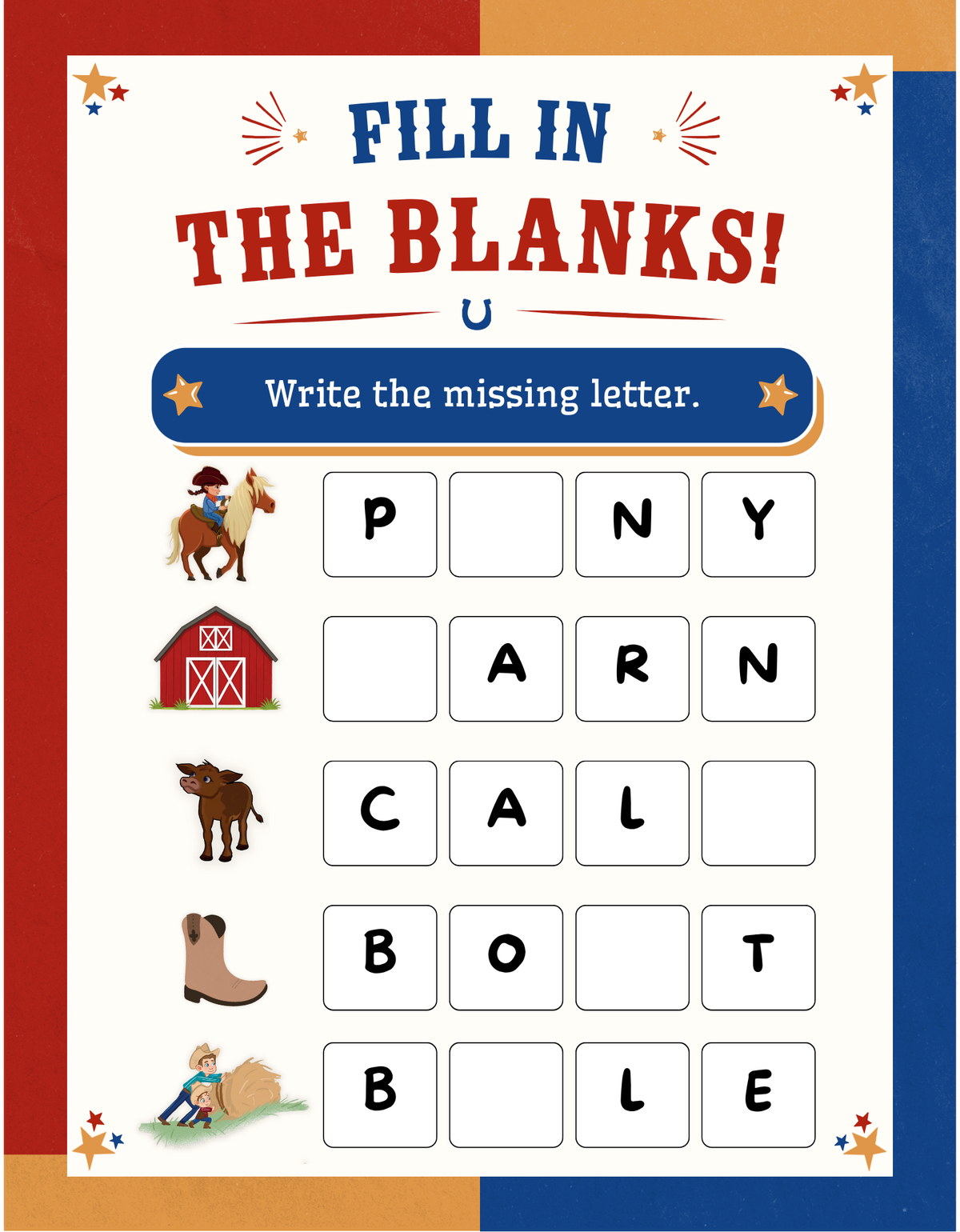 PRE-ORDER: My Big Western Activity Book (Dry-Erase & Reusable)