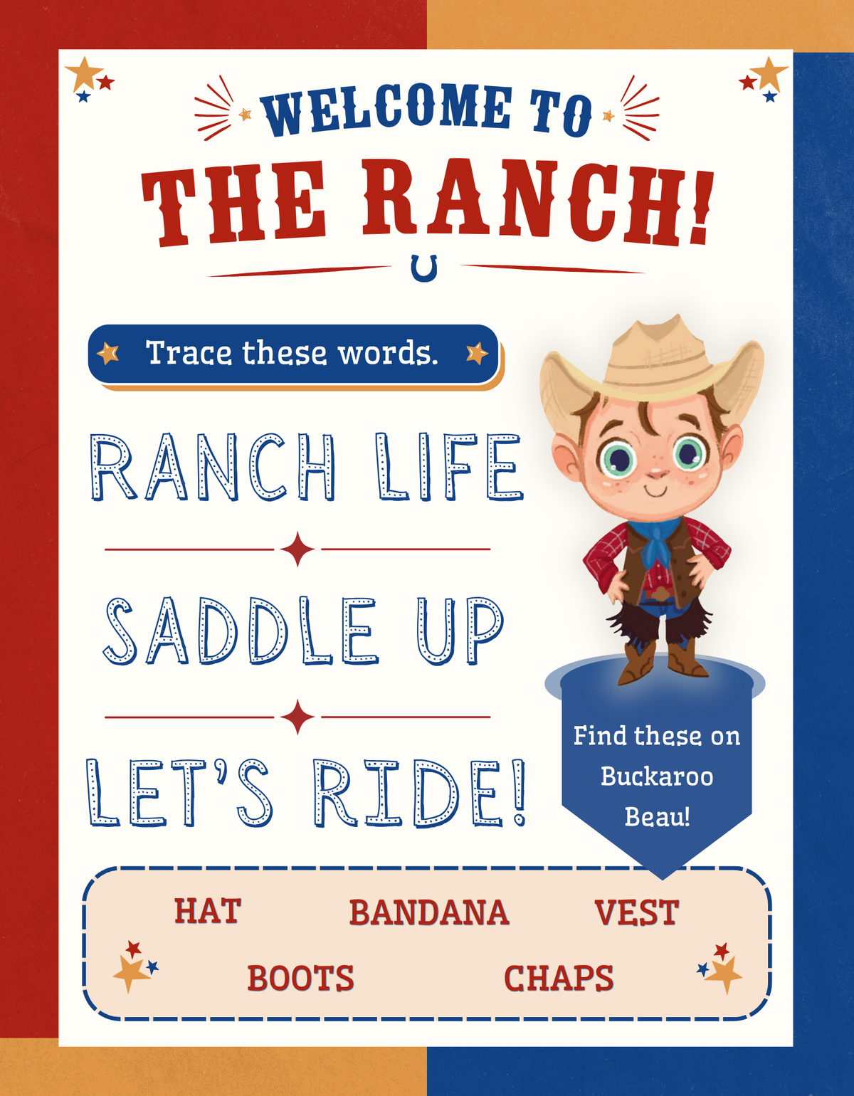 PRE-ORDER: My Big Western Activity Book (Dry-Erase & Reusable)